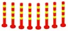 set de 8 - Poteau de barrage [hauteur-68cm] - Poteau de Voir les images du produit 1
