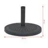 vidaXL Pied de parasol Résine Rond Noir 14 kg Voir les images du produit 8