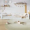 Merax Kinderbett 90x200 cm, Plattformbett aus Massivholz Produktbild-Vorschau 2