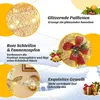 Collage of close-up images and text highlighting features of a Christmas decoration. Náhled obrázku produktu