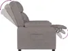 vidaXL Fotel Relax tkanina taupe Podgląd zdjęcia produktu 5
