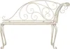 vidaXL Szezlong ogrodowy 128 cm metal antyczna biel Podgląd zdjęcia produktu 1
