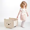 Tender Leaf Toys Pull Along Bear Cart, Zasobnik na rzeczy, Podgląd zdjęcia produktu 2