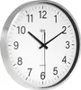 Wandklok, 30 cm, Teesa, zilverkleurig, modern, stille Productafbeelding-voorbeeld 2