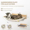 Klimwand voor katten - 5-delig - 2 hangmatten en 3 trappen Productafbeelding-voorbeeld 2