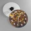 Wanduhr - Rund - Glasuhr - Mechanismus Zahnrad - 30x30cm - Produktbild-Vorschau 2