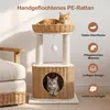 Yaheetech Kratzbaum aus PE-Rattan 71,5 cm, stabiler Produktbild-Vorschau 3