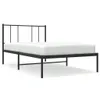 Bettgestell mit Kopfteil Metall Schwarz 90x190 cm , Produktbild-Vorschau 2