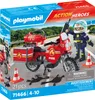 PLAYMOBIL Feuerwehrmotorrad am Unfallort Produktbild-Vorschau 1