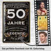 Blechschild 50 Schild Geburtstag - 50 JAHRE LEGENDE - Produktbild-Vorschau 2