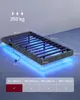 VASAGLE Rám postele 90 x 200 cm, s LED osvětlením, rošt, Náhled obrázku produktu 6