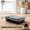 BigDean 10 Stück wiederverwendbare Meal Prep Boxen mit Produktbild-Vorschau 3