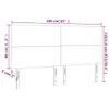Kopfteile 4 Stk. Schwarz 80x5x78/88 cm Stoff Produktbild-Vorschau 8