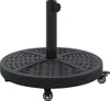vidaXL Sonnenschirmständer 15.2 kg Schwarz Eisen Produktbild-Vorschau 1