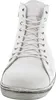 A front view of a white high-top sneaker. Produktbild-Vorschau