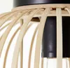 Stropná lampa, 30 cm, E27, bambus/kov, prírodná/čierna Náhľad obrázku produktu 7
