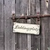 Metallschild mit schönem Design - Lieblingsplatz im Produktbild-Vorschau 3