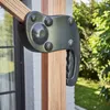 Ombrellone sporgente quadrato 3x3m effetto legno antracite Anteprima dell’immagine prodotto 5