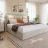 Letto imbottito INONEFT 160x200 cm con LED e USB, letto a Anteprima dell’immagine prodotto 4