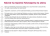 An instructional guide for applying a photo wallpaper. Produktbild-Vorschau