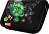 A black pencil case with a Marvel comic book design featuring the Hulk and other characters. Anteprima dell’immagine prodotto