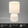 Keramik Tischleuchte Weiß Ø15cm inkl. 2x E14  LED 2,5W Produktbild-Vorschau 2