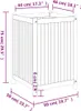 vidaXL Pflanzkübel mit Einlage 50x50x75 cm Massivholz Produktbild-Vorschau 7