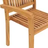 vidaXL Chaises de jardin empilables avec coussins 4 pcs. Voir les images du produit 5