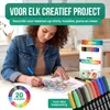 Strex Textielstiften - 20 stuks - Kleding stiften - Productafbeelding-voorbeeld 3