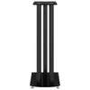 A black speaker stand with three columns on a white background. Produktbild-Vorschau