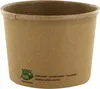 125x PAPSTAR -Suppenbecher Pappe rund 350 ml braun Produktbild-Vorschau 1