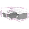 Modulares Garten-Loungeset, 9-teilige Sofagarnitur mit Produktbild-Vorschau 11