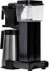 A black and silver coffee maker with a thermal carafe, shown against a white background. Produktbild-Vorschau