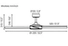 Energiespar Deckenventilator mit Fernbedienung Mallorca 132 Produktbild-Vorschau 4
