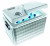 A portable cooler box filled with bottles of water, with its lid open. Anteprima dell’immagine prodotto