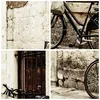 Wanduhr - Rund - Glasuhr - Straße Fahrrad Stadt Ruinen - Produktbild-Vorschau 8