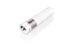 A white electric pepper grinder with a clear section showing peppercorns, set against a white background. Náhled obrázku produktu