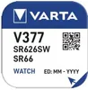 Knopfzelle Uhr Batterie Uhrenbatterie Varta V377 SR66 Produktbild-Vorschau 5