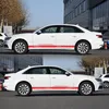 Universale 2X auto da corsa nero lungo striscia grafica Anteprima dell’immagine prodotto 1