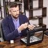 Szkatułka na Zegarki 10 Przegródek Elegancka Czarna Podgląd zdjęcia produktu 7