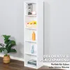Regał na książki, biały regał MDF z 5 poziomami, 32 x 24 x Podgląd zdjęcia produktu 8