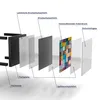 DEQORI Couchtisch 55x55 cm Schwarz 'Buntes Holzmosaik' Glas Produktbild-Vorschau 7