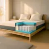 A cutaway view of a mattress on a bed frame, showing its internal layers. Anteprima dell’immagine prodotto