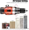 Perceuse-visseuse sans fil TEENO 20V, 2x 2.0 Ah batterie, Voir les images du produit 3
