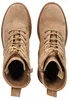 A top-down view of a pair of beige lace-up boots. Produktbild-Vorschau