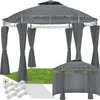 tectake® Gartenpavillon Siana Ø 3,5 m Produktbild-Vorschau 10