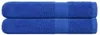 vidaXL Serviettes de sauna FROGN, lot de 2, bleu, 80 x 200 Voir les images du produit 7