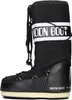 A black Moon Boot with a white band and logo. Náhľad obrázku produktu
