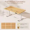 A desk with dimensions and feature highlights shown in a collage format. Náhled obrázku produktu