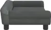 vidaXL Hundebett Dunkelgrau 70x48x22 cm Samt Produktbild-Vorschau 4